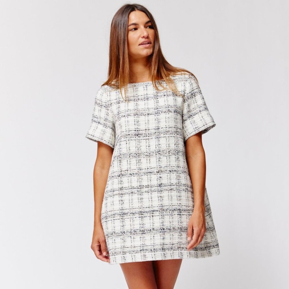 Lisa Marie Fernandez Tweed Shift Dress Size 1 (S)